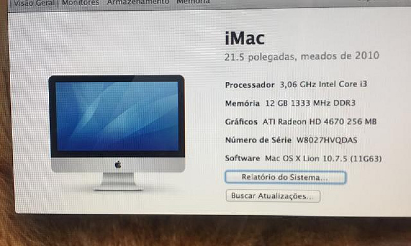 Imac I3 21,5 Polegad...