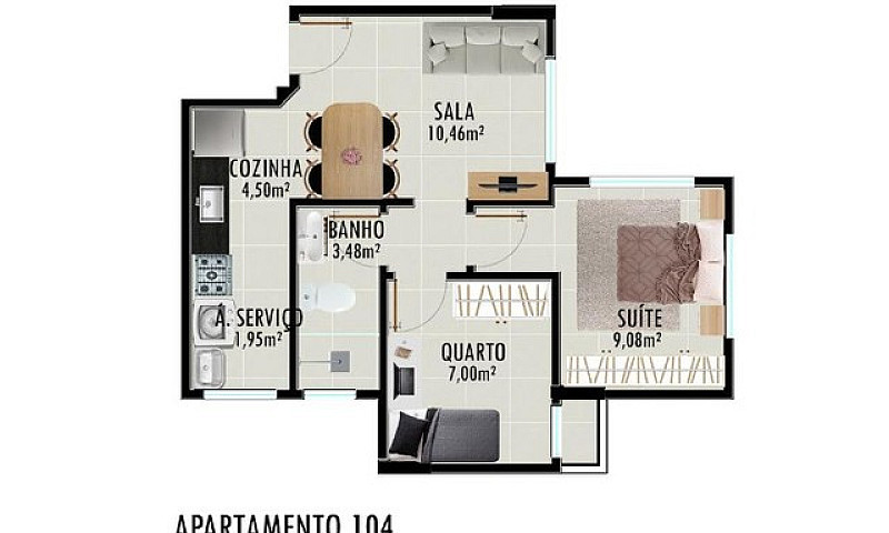 Apartamentos 1, 2 Ou...