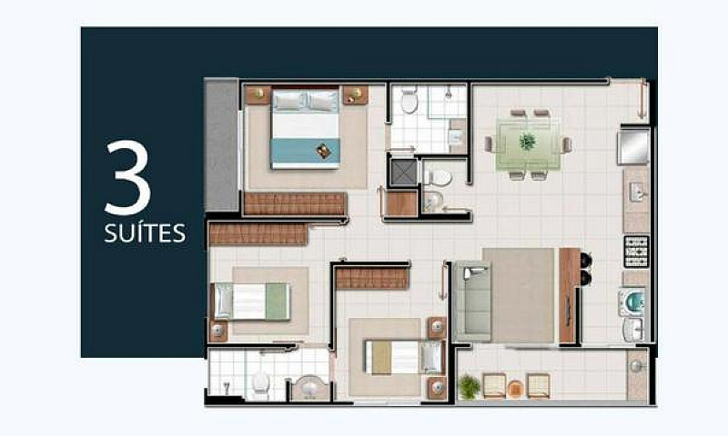 Apartamento De 2 E 3...