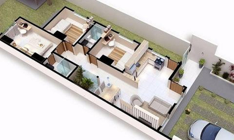 Casas Na Planta Em Á...