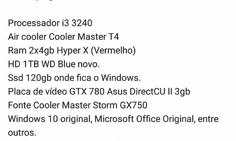 Vendo Pc Gamer...