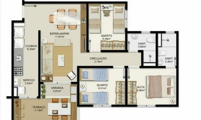 Apartamento Para Alu...