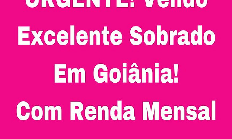 Sobrado Em Goiânia M...