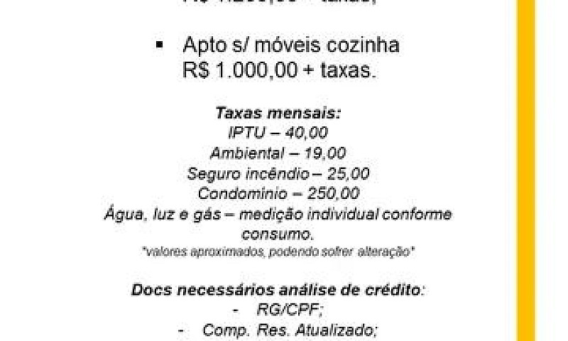 Apartamento Locação ...