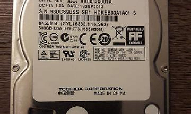 Hd Toshiba 500Gb Par...