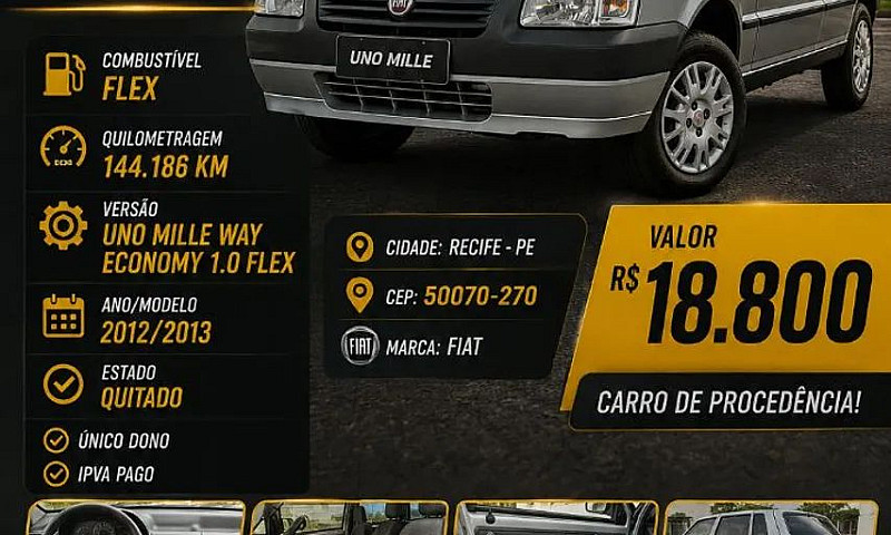 Fiat Uno Mille 1.0 F...