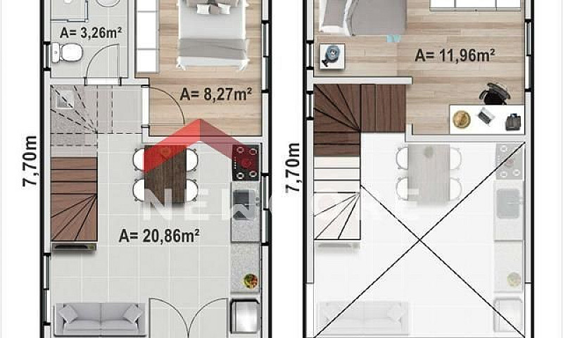 Casa Com 2 Dorm E 51...
