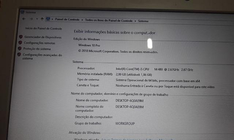 Notebook Samsung Cor...