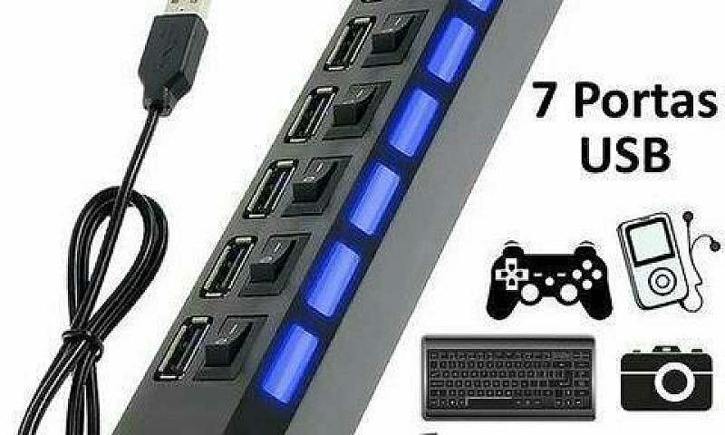 Hub Usb 7 Portas 2.0...