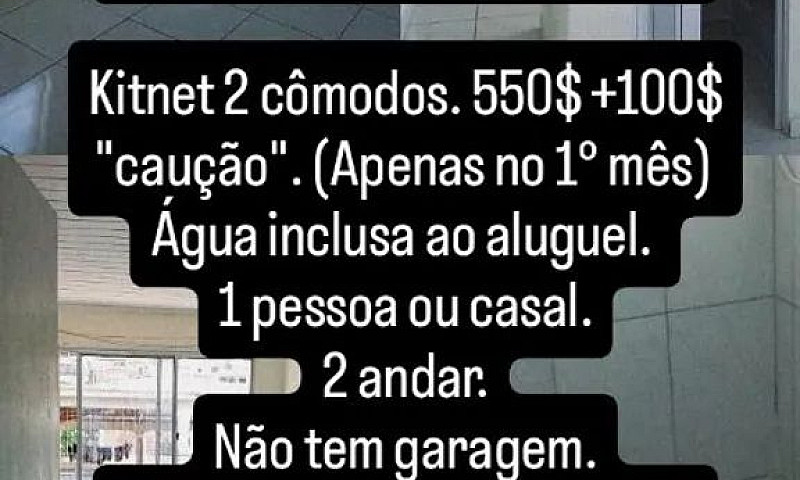 550$ Kitnet 2 Comodo...