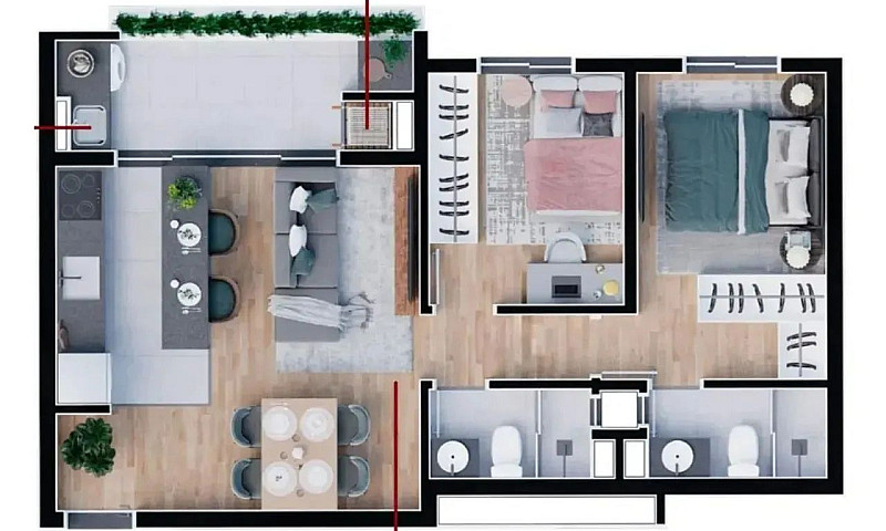 Apartamento Para Ven...