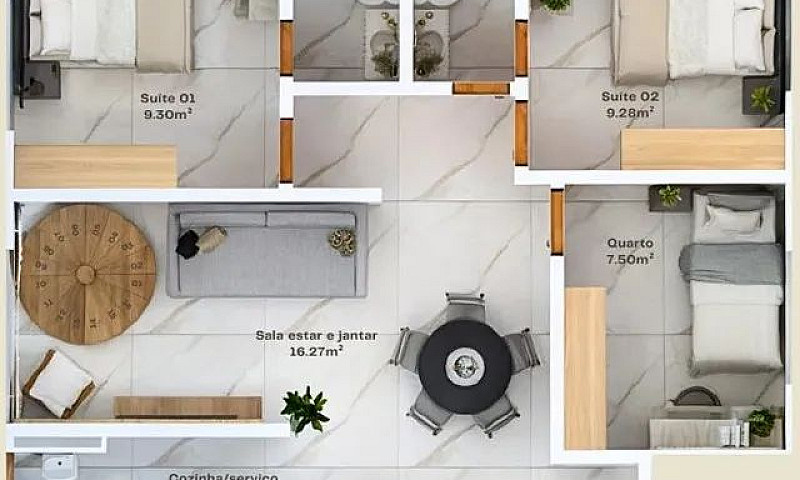 Apartamento Térreo  ...