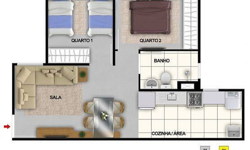 Alugo Apartamento 2 ...