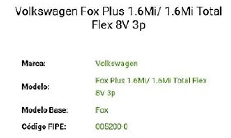 Fox 1.6 2004 Complet...
