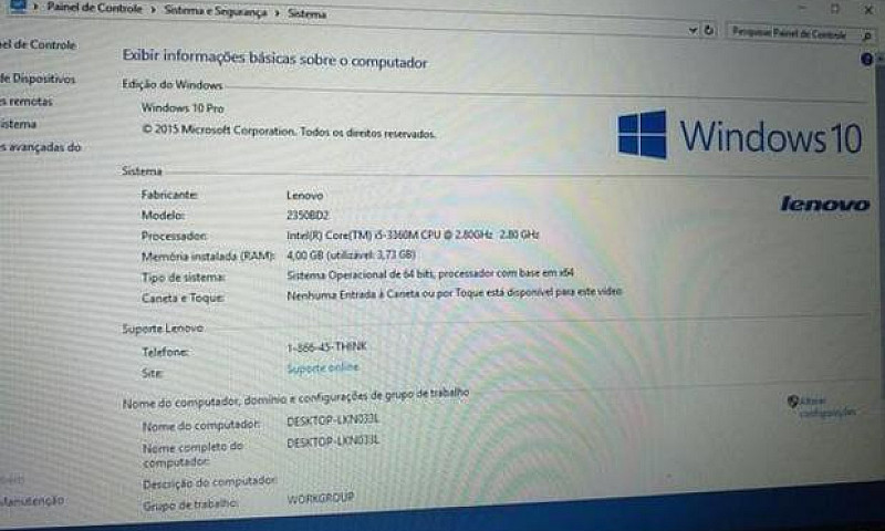 Notebook Lenovo Thin...