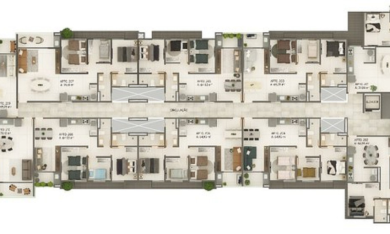 Apartamento Com 3 Do...