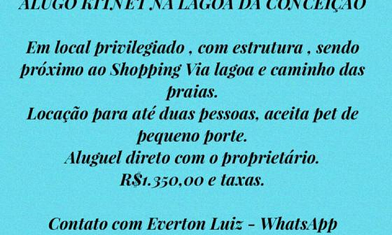 Aluguel Na Lagoa Da ...
