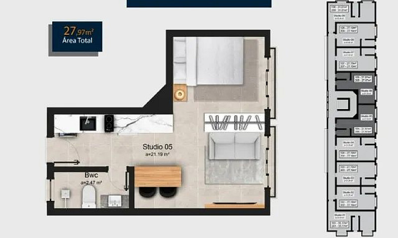Oportunidade! Studio...