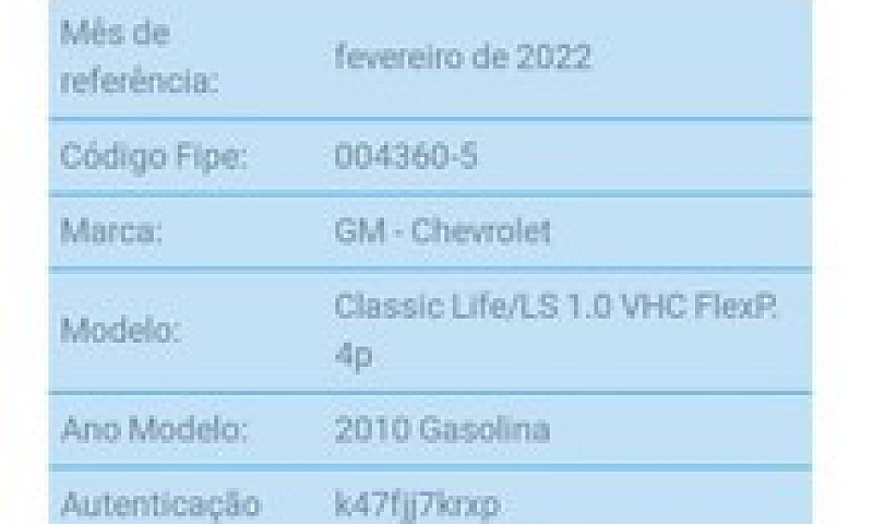 Chevrolet Classic 20...