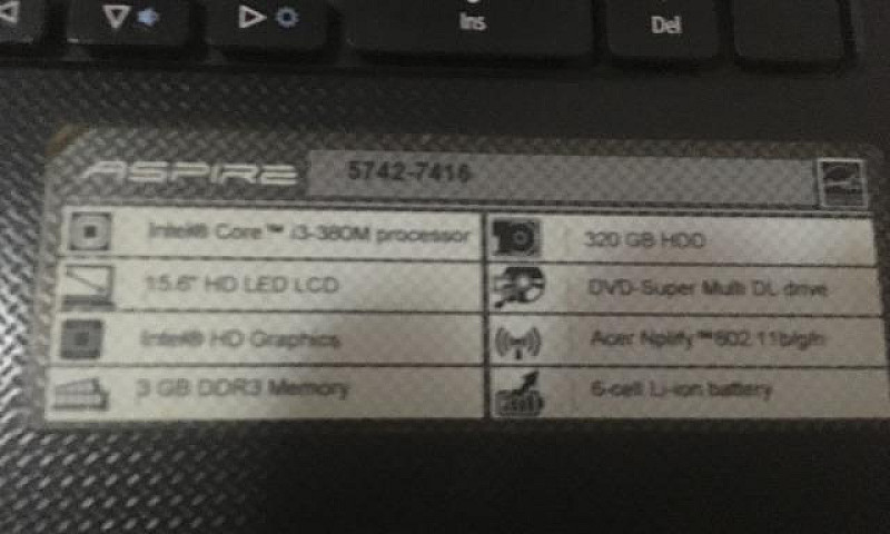Notebook Acer - Tela...