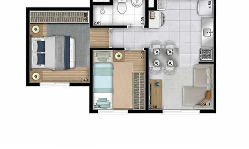 Apartamento Para Alu...