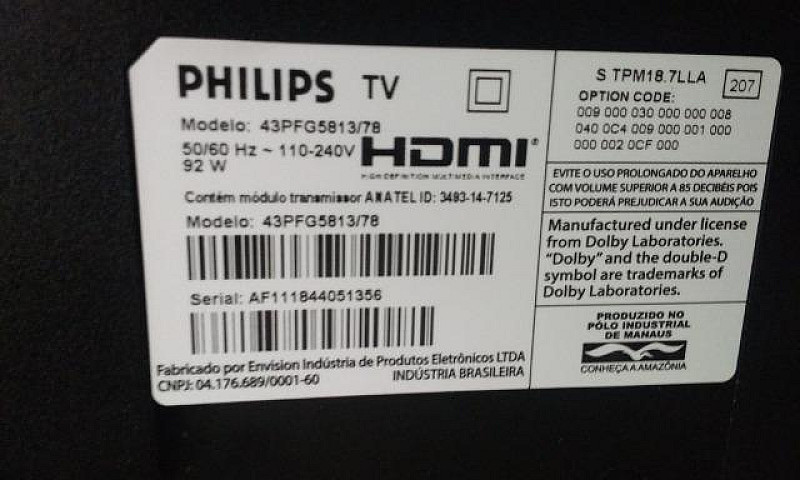 Tv Led Philips 43 Po...