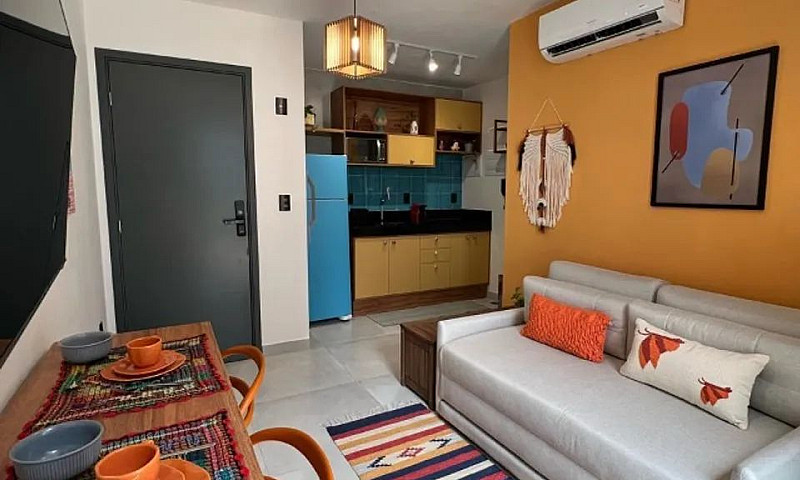 Flat Com 50M² Com Ár...