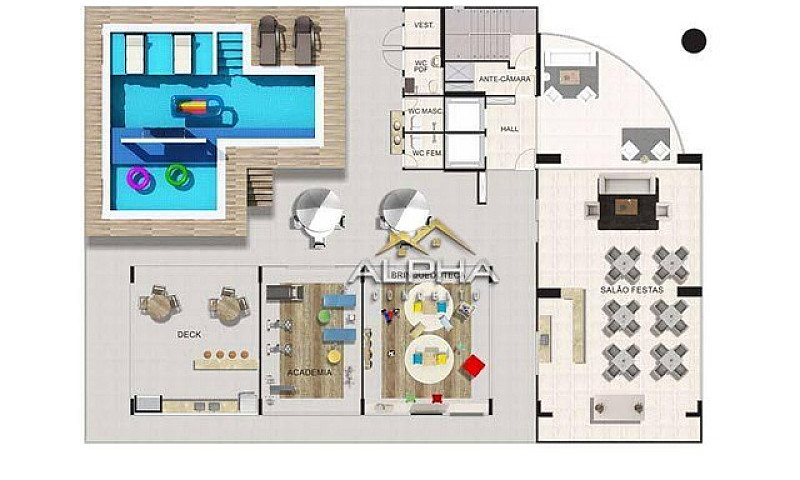 Apartamento Com 3 Su...