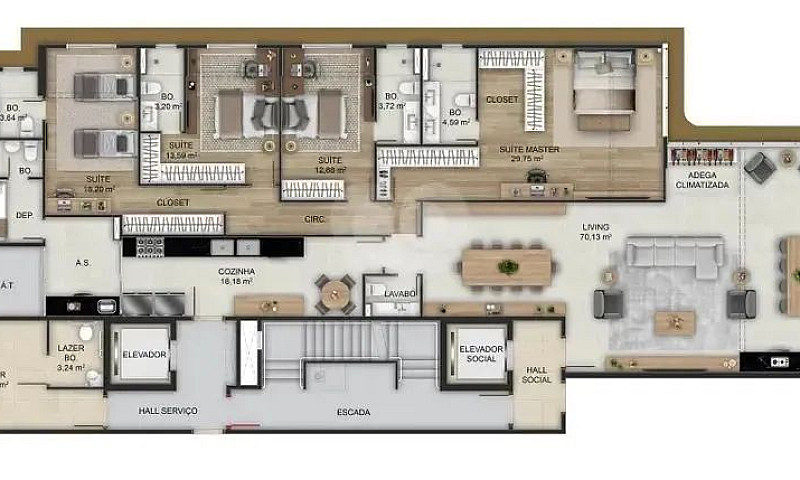 Apartamento Em Praia...