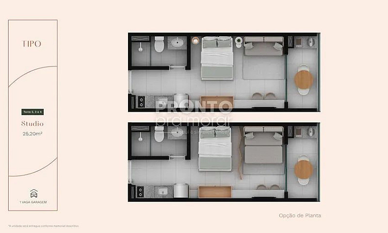 Flat Com 1 Quarto Em...