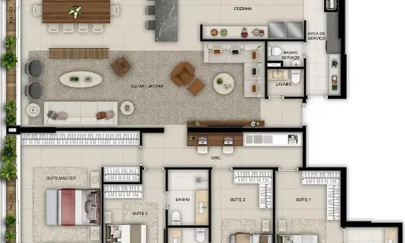Apartamento Com 4 Qu...