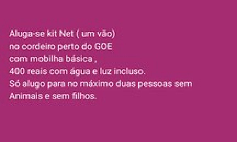 Aluga-Se Kitnet ( Um...