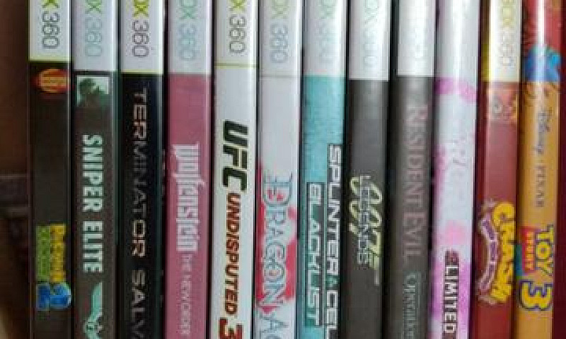 Lote 60 Jogos Xbox 3...