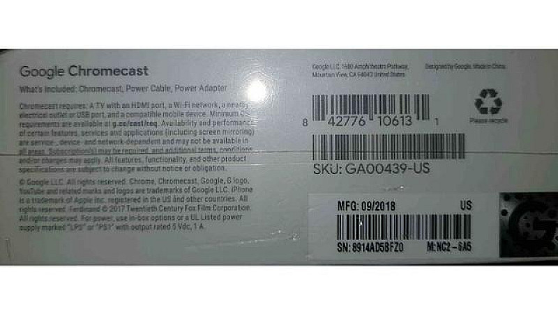 Google Chromecast 3 ...