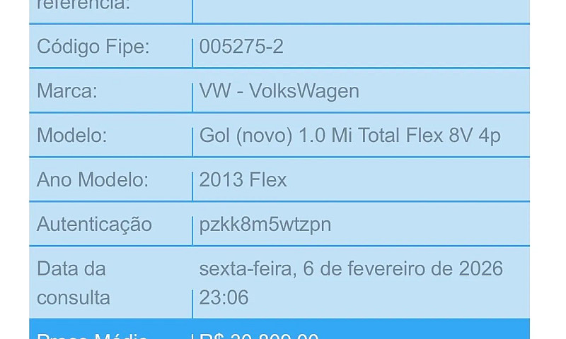 Volkswagen Gol Geraç...