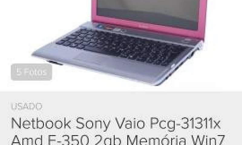 Netbook Sony 500Gb (...