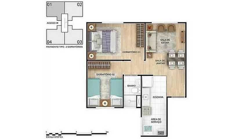 Alugo Lindo Apartame...