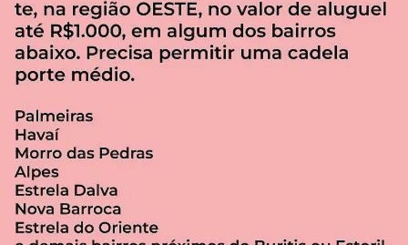 Procuro Barracão/Cas...