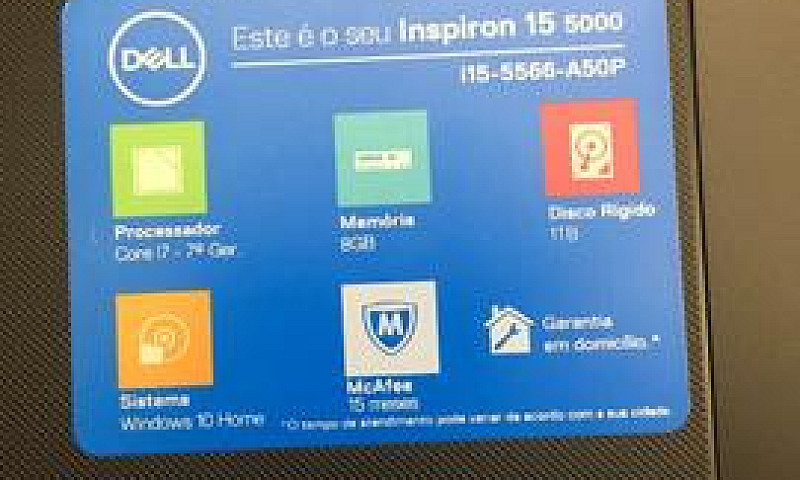 Notebook Dell, Novo ...