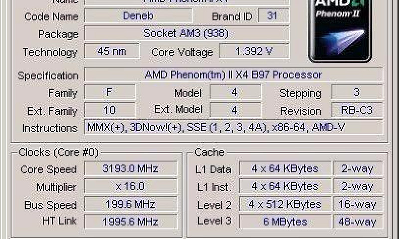 Processador Amd Phen...