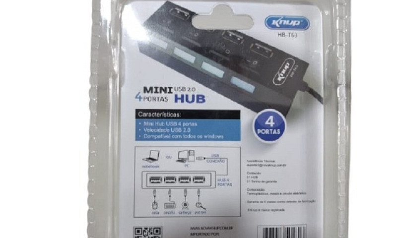 Mini Hub Usb 4 Porta...