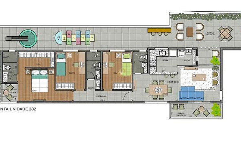 Apartamento Com 3 Do...