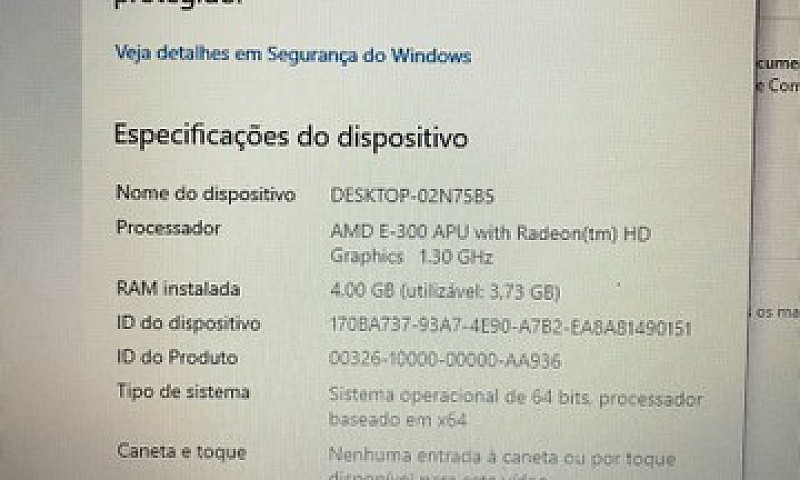 Notebook Emachines F...