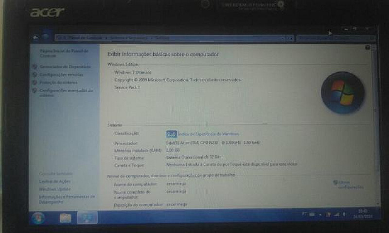 Netbook Muito Bom Ac...