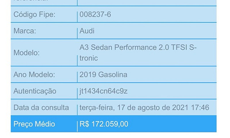Audi A3 2.0 Performa...