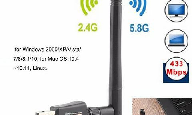 Adaptador Wireless 8...