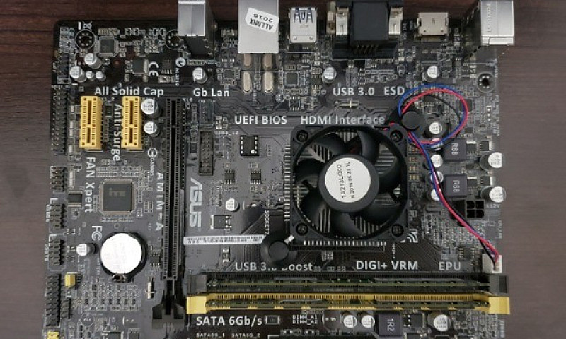 Kit Placa Mãe Asus A...