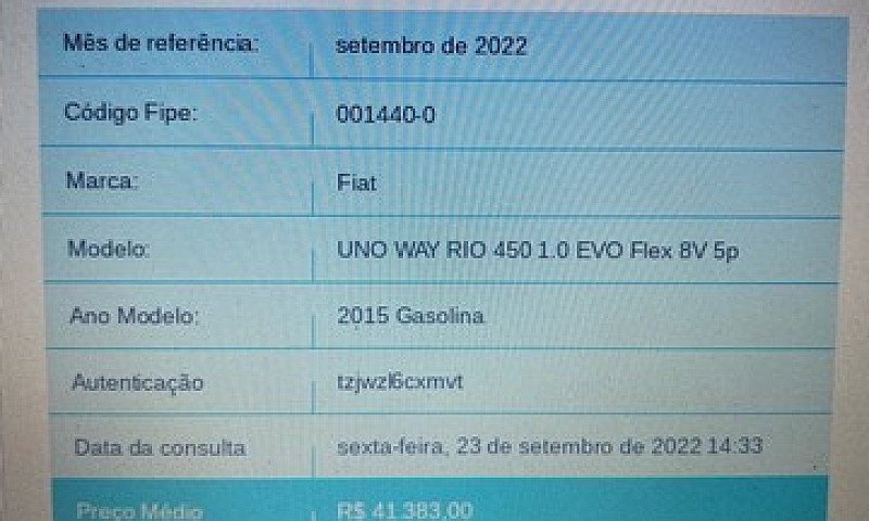 Vendo Uno Way Rio 45...