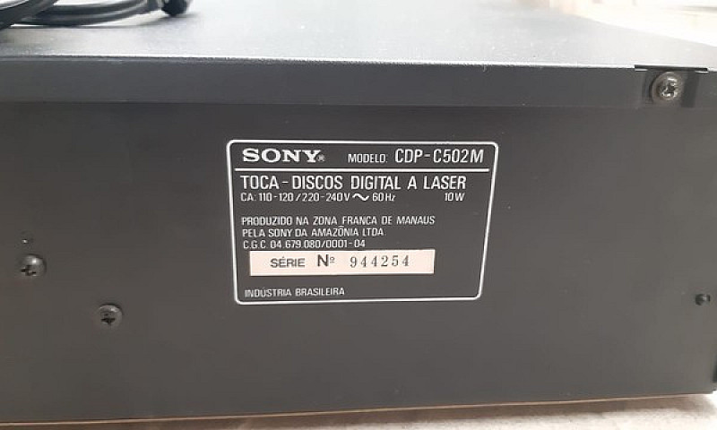 Toca Cd Digital Sony...