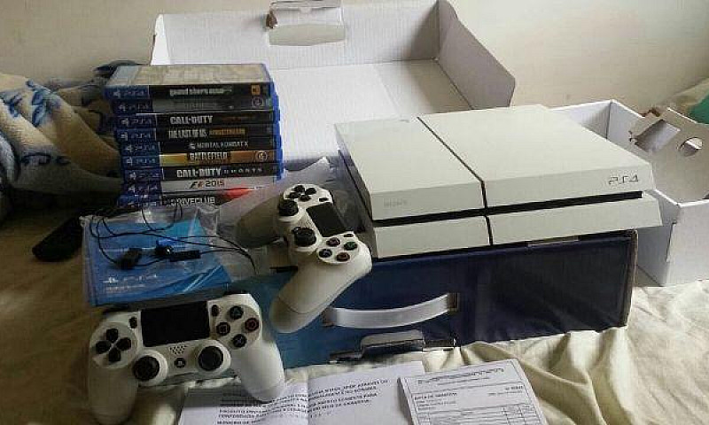 Ps4 Branco Em Perfei...